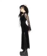 Gothic Velvet Lace Maxi Dress | Witchy Elegant Look - Image 3