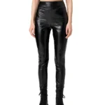 Shiny Black Vinyl Leggings | Gothic High Waist Pants | Alternative Women’s Fashion