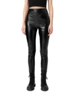 Shiny Black Vinyl Leggings | Gothic High Waist Pants | Alternative Women’s Fashion