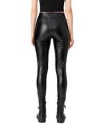 Shiny Black Vinyl Leggings | Gothic High Waist Pants | Alternative Women’s Fashion - Image 2