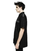 Gothic Utility Shirt with Metal Zippers | Unisex L/XL - Image 2