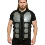 Vintage Recycling Leather Vest | Size Large | Demonyx