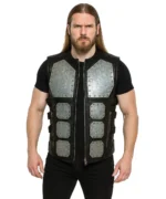 Vintage Recycling Leather Vest | Size Large | Demonyx