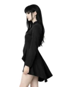 Gothic Asymmetrical Black Jacket | High Low Hem | Demonyx - Image 2