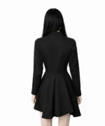 Gothic Asymmetrical Black Jacket | High Low Hem | Demonyx - Image 3