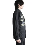 Avenged Sevenfold Graphic Zip Detail Black Shirt | Unisex Gothic Rock Statement Piece - Image 3