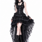 Midnight Lace Corset Gothic Dress