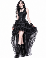 Midnight Lace Corset Gothic Dress