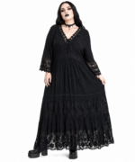 Midnight Lace Gothic Maxi Dress